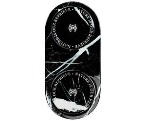 COMMUNE - Double Black Marble Tray - Accessoires de salle de bain 750 g