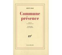 René Char – Commune présence – Préface de Georges Blin – Gallimard