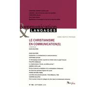 Communication Et Langages N° 189, Septembre 2016 - Le Christianisme En Communication(S)