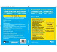 Communication et management vol.13 n°2-2016 Developpement personnel-changement organisationnel-2eme cahier - EDITIONS ESKA - Eska - broché - Revue