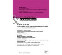 Communication & langages- 2018 - 197 Écrits de rues - Collectif - Puf - broché - Revue