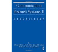 Communication Research Measures Ii
