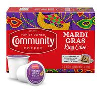 Community Coffee Boîte de 12 tasses à gâteau Mardi Gras King 1 - Pack