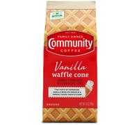 Community Coffee Cône gaufré à la vanille, café moulu avec saveur de crème glacée, sac de 325 ml (lot de 1)