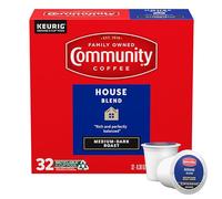 Community Coffee House Blend Keurig K-Cup Lot de 32 capsules de grillage moyen foncé pour une seule portion