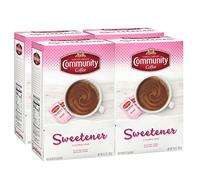 Community Coffee Lot de 4 paquets d'édulcorants roses, 1600 pièces, 400 sachets