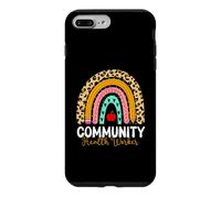 Community Health Worker Leopard Rainbow Health Care Doctor Coque pour iPhone 7 Plus/8 Plus