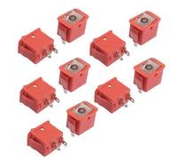 Commutateur 17x11mm AC 3A/250V 6A/125V 2 Bornes SPST On-Off Rocer Switch 10 Pcs Rouge
