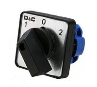 Commutateur 1x AC 500V Marche/Arrêt/Marche Commande à 3 positions 4 bornes Design Sélecteur rotatif Commutateurs came