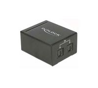 DeLOCK 18767 commutateur audio Noir