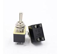 Commutateur 2 pièces petit bouton de commutation d'alimentation SwitchInsert Pin positions ON-ON/ON-Off 3A 220V Switch(Nero,ON-ON)