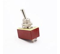 Commutateur 2 pièces petit bouton de commutation d'alimentation SwitchInsert Pin positions ON-ON/ON-Off 3A 220V Switch(Brown,ON-ON)
