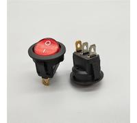 Commutateur 20mm CD1 Led 20A 12V Lumière Interrupteur De Voiture Bouton Allumer/Éteindre 3pin Rond Rocer(Rosso,12V)