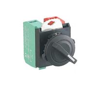 Commutateur 22mm Sélecteur 2NO 3Position Verrouillage Gauche Momentané Droite Métal Momentané/Verrouillage 10A Étanche IP65 Interrupteur à Bouton-Poussoir(Latching Right)