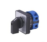 Commutateur 25 A IP20 2 positions 4 bornes pour LW26-25 0-2/1 LW28-25 avec pièces en cuivre et contacts en alliage d'argent pour plus de fiabilité