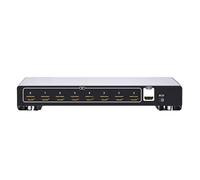Commutateur 4K, commutateur vidéo 8 entrées 1 sortie, dispositif de partage Ports, imprimante, KVM, contrôle ordinateurs, Sélecteur multiport