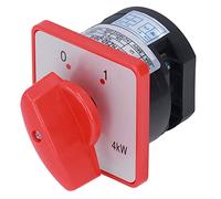Commutateur à 2 positions, commutateur 1 pôle 2 positions AC 380V 20A Commutateur de sélecteur de came à bouton rotatif universel pour le contrôle de l'alimentation, commutateurs industriels