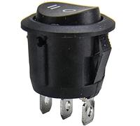 Commutateur à bascule 5 pcs/lot 23 mm rond 3pin troisième équipement 25 0v 6a Interrupteur de bateau SPST sur position rocker hors instant