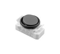 Commutateur à bascule BJB 43.409 1 pièce Commutateur à bascule ronde ON/OFF Interrupteur encastré en PVC pour lampes, pièce de rechange, pièce de rechange petite, gris