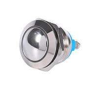 Commutateur à bouton poussoir momentané, Interrupteur bascule en métal IP65 IK08 19mm de voiture étanche automatique 12V 3A