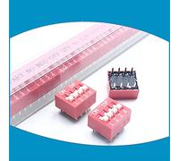 Commutateur à cadran NDS-04-V, interrupteur à bascule horizontal 4 bits, 2.54mm Accessoires pour interrupteurs industriels