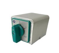Commutateur à came rotatif à transfert manuel, HZ5-20/4 M08BF, 20A, 4kw, 4 pôles, 3 positions, avec coque en fer, boîtier de protection