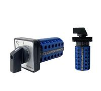 Commutateur à came rotatif LW26-20, 3 positions, 660V, 20a, 6 pôles, 24 bornes, sélecteur électrique, YMW26-20/6 (Color : 102)