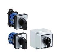 Commutateur à came rotatif YMW26-20A LW26, 660V, 1-6 pôles, montage par Contact argenté + boîtier, 1 pièce(1P-01Positions)