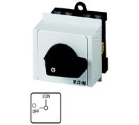 Eaton Electric GmbH Interrupteur marche/arrêt T0-2-1/IVS, Bouton + interrupteur, Blanc, Noir