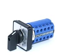 Commutateur à cames inverseur de phase 10 positions SZW26/LW26-20/0-9.5, montage sur panneau, 20 A, 660 V, 1 pièce(64X64mm big panel)