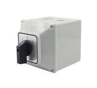 Commutateur à cames inverseur LW26-63/3M avec couvercle de protection 63 A 3 pôles électrique en option, boîtier de sélection rotatif(0123)