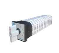 Commutateur à cames LW12-16/12 4 positions, sélecteur rotatif, section 12 pôles, 48 bornes, commande d'alimentation 16 A