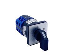 Commutateur à cames rotatif 10/2 10A Sélecteur de commutation universel à deux niveaux et plusieurs positions à deux sections(123)