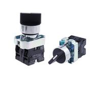 Commutateur à manette Monolever Interrupteur à bouton sélecteur à verrouillage automatique/à réinitialisation automatique 22 mm 1NO / 2NO / 1NO1NC 2/3 positions(XB2-BD53)