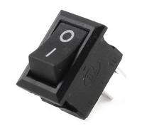 Commutateur AC250V 3A SPST Unipolaire Unidirectionnel On-Off Boat Rocker Switch Blac