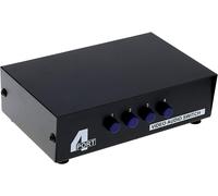 Commutateur AV 4 voies RCA 4 en 1 sortie vidéo composite L/R stéréo pour consoles de jeux DVD STB,connecteurs RCA standard,4 entrées 1 sortie,4 DVD vers 1 TV,4 ports vidéo audio AV Switch