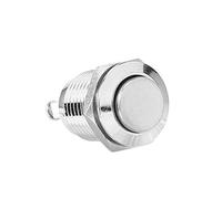 Commutateur Bouton Poussoir 12V 12mm 1/2" Métallique Walfront