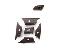 Commutateur Bouton volant Compatible Avec Benz W204 2011 2012 2013 2014 Bouton De Commande Au Volant 2185400162 2185400262(Left Brown)