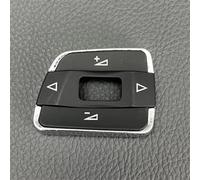 Commutateur Bouton volant Compatible Avec VW Pour Sharan 2011 2012 2013 2014 2015 Coque De Bouton De Volant Avec Réglage Du Son(L with Chrome)