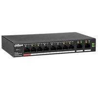 Dahua Commutateur cloud DH‑CS4010‑8ET‑110 – 8 ports PoE (110 W) + 2 liaisons montantes 10/100/1000