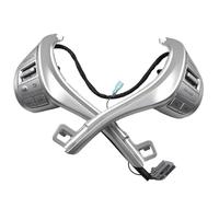 Commutateur Commande Au Volant Multifonction 25550-3TA3A Pour Altima 2013-2018 Pour Navara 2017-2021 Pour Tiida 2016-2020 Boutons Interrupteur Commande Volant(Argent)