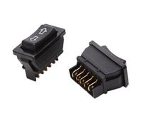 Commutateur Commande Fenêtre 1 interrupteur de vitre électrique universel DPDT DC 12 V 20 A pour voiture 5 broches noir Interrupteur Leve Vitre