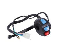 Commutateur Commande Guidon Moto 22mm avec Clignotant de Klaxon Commande de Faisceau Bas Elevé leviers frein Kit avec étriers Leviers Câbles
