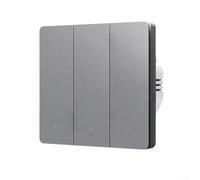 Commutateur Connecté pour zigbee pour Home Assistant Commutateur(gray) | Pas de fil neutre requis, pour idéal rénovation, compatible réseaux pour zigbee, contrôle à distance, économie énergie