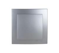 Commutateur croisé encastré série 8000, couleur argent, idéal pour installations électriques et connexions intérieures.