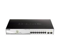 Commutateur - D-Link - DGS-1210-10MP - 8 ports PoE+ - 2 ports Gigabit SFP - L2+ intelligent