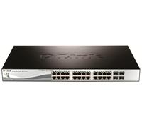 D-Link DGS-1210-28P commutateur réseau Géré L2 Gigabit Ethernet (10/100/1000) Connexion Ethernet, supportant l'alimentation via ce port (PoE) 1U Noir