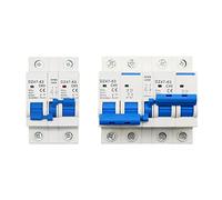 commutateur d'air 1P + 1P 2P + 2P MTS AC double alimentation transfert manuel interverrouillage disjoncteur Rail interrupteur de déconnexion MCB 40A 63A 1 pièces (Color : 10a, Size : 1P 1P)