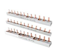 commutateur d'air Barre omnibus en cuivre de Type fourchette for disjoncteur de boîte de Distribution connecteur MCB 63A connexion de barre omnibus 1 pièces (Size : Pin Type 1P 12way)