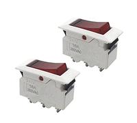 commutateur d'air Disjoncteur 2 pièces 5A 10A 15A 16A 20A protecteur de surcharge thermique réinitialiser interrupteur à bascule poussoir disjoncteur (Size : 16a)